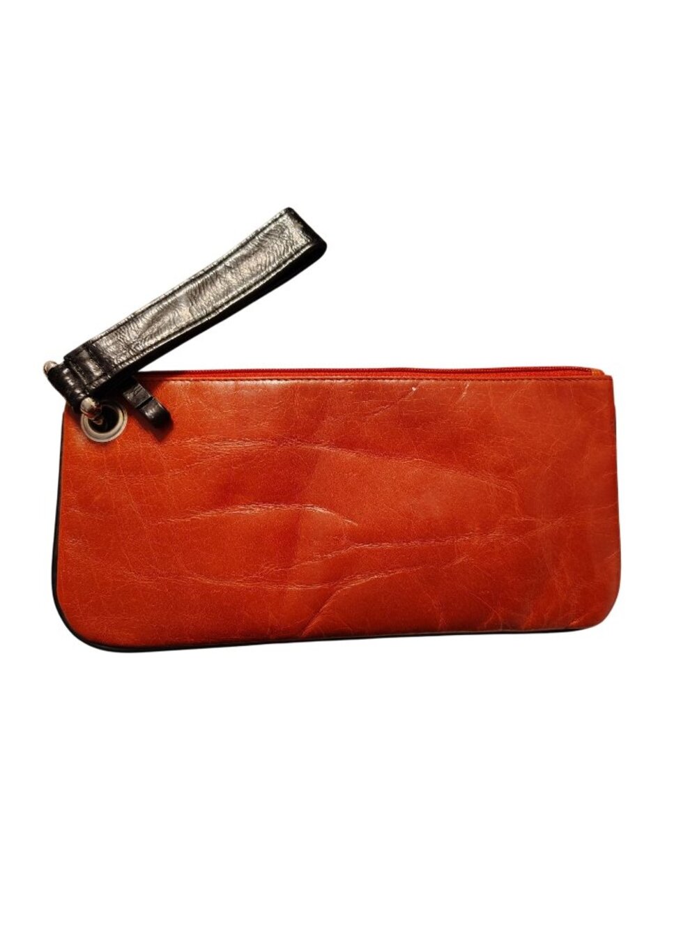 Vintage Sophia Visconti Red Leather Wristlet Purse, Zip Close READ